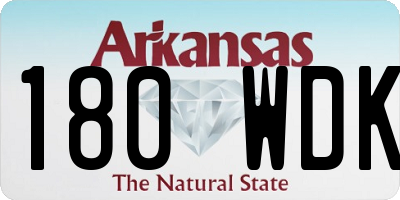 AR license plate 180WDK