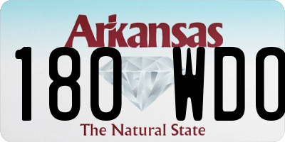 AR license plate 180WDO