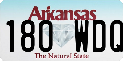AR license plate 180WDQ