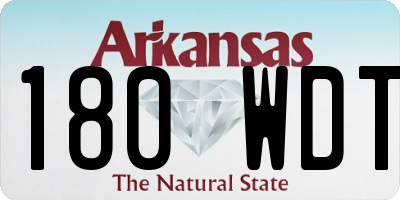 AR license plate 180WDT