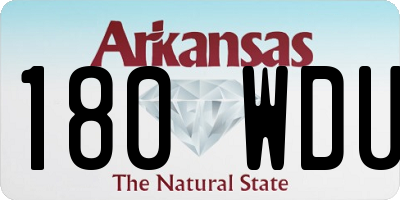 AR license plate 180WDU