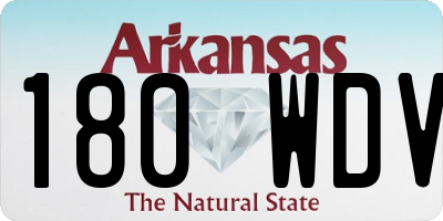AR license plate 180WDV