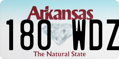AR license plate 180WDZ