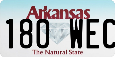 AR license plate 180WEC