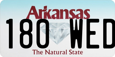 AR license plate 180WED