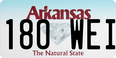 AR license plate 180WEI