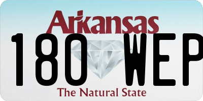 AR license plate 180WEP