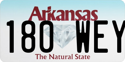 AR license plate 180WEY