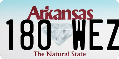 AR license plate 180WEZ