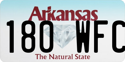 AR license plate 180WFC