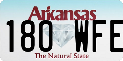 AR license plate 180WFE