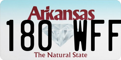 AR license plate 180WFF