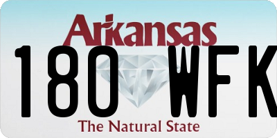 AR license plate 180WFK