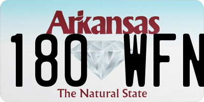 AR license plate 180WFN