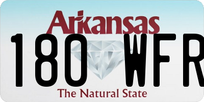 AR license plate 180WFR
