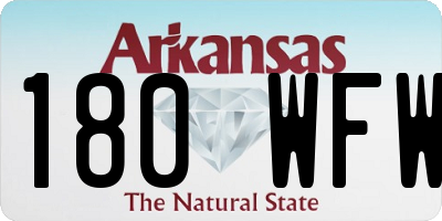 AR license plate 180WFW