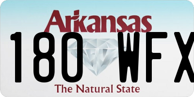 AR license plate 180WFX
