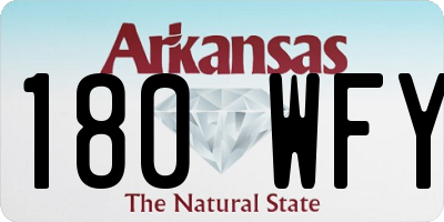 AR license plate 180WFY