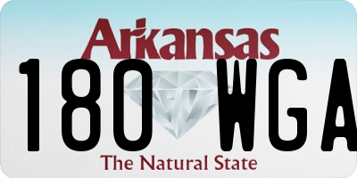 AR license plate 180WGA