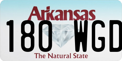 AR license plate 180WGD