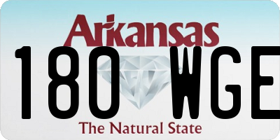AR license plate 180WGE