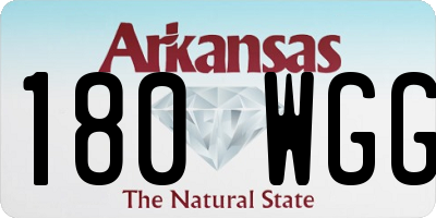AR license plate 180WGG