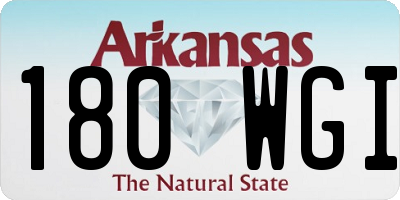AR license plate 180WGI