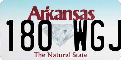AR license plate 180WGJ