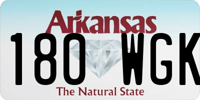 AR license plate 180WGK
