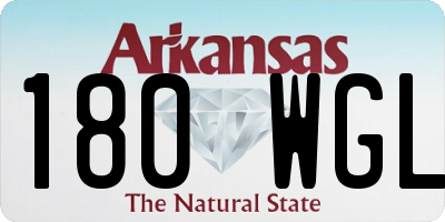 AR license plate 180WGL