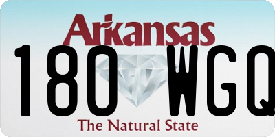 AR license plate 180WGQ