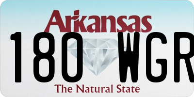 AR license plate 180WGR