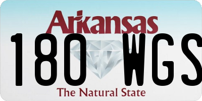AR license plate 180WGS