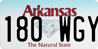 AR license plate 180WGY