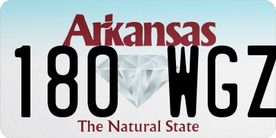 AR license plate 180WGZ