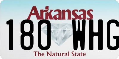 AR license plate 180WHG