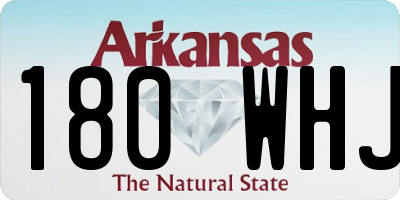 AR license plate 180WHJ