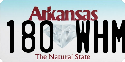 AR license plate 180WHM
