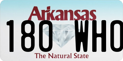 AR license plate 180WHO