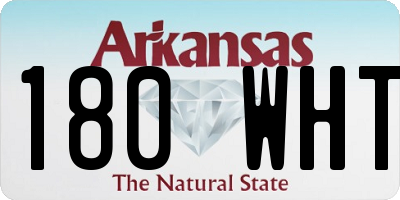 AR license plate 180WHT