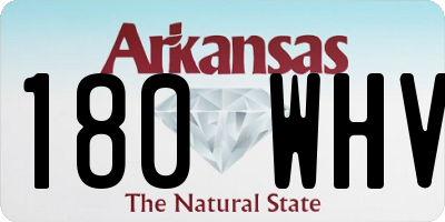 AR license plate 180WHV