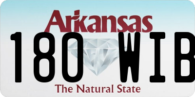 AR license plate 180WIB