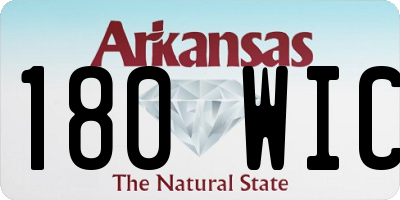 AR license plate 180WIC
