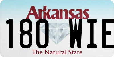 AR license plate 180WIE