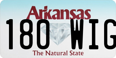 AR license plate 180WIG