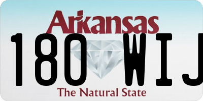 AR license plate 180WIJ