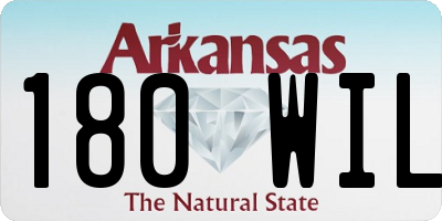 AR license plate 180WIL
