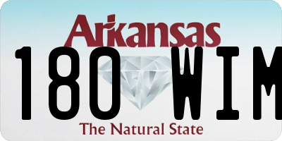 AR license plate 180WIM