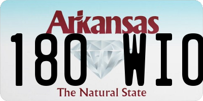 AR license plate 180WIO