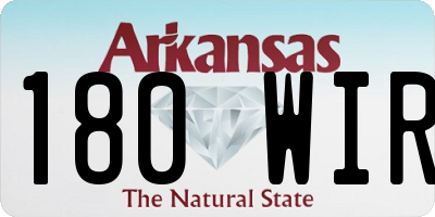 AR license plate 180WIR
